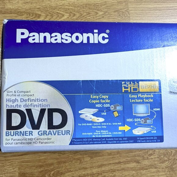 LIKE NEW! Panasonic VW-BN2 DVD Burner Original Box All Accessories+Manual TESTED - Picture 7 of 9